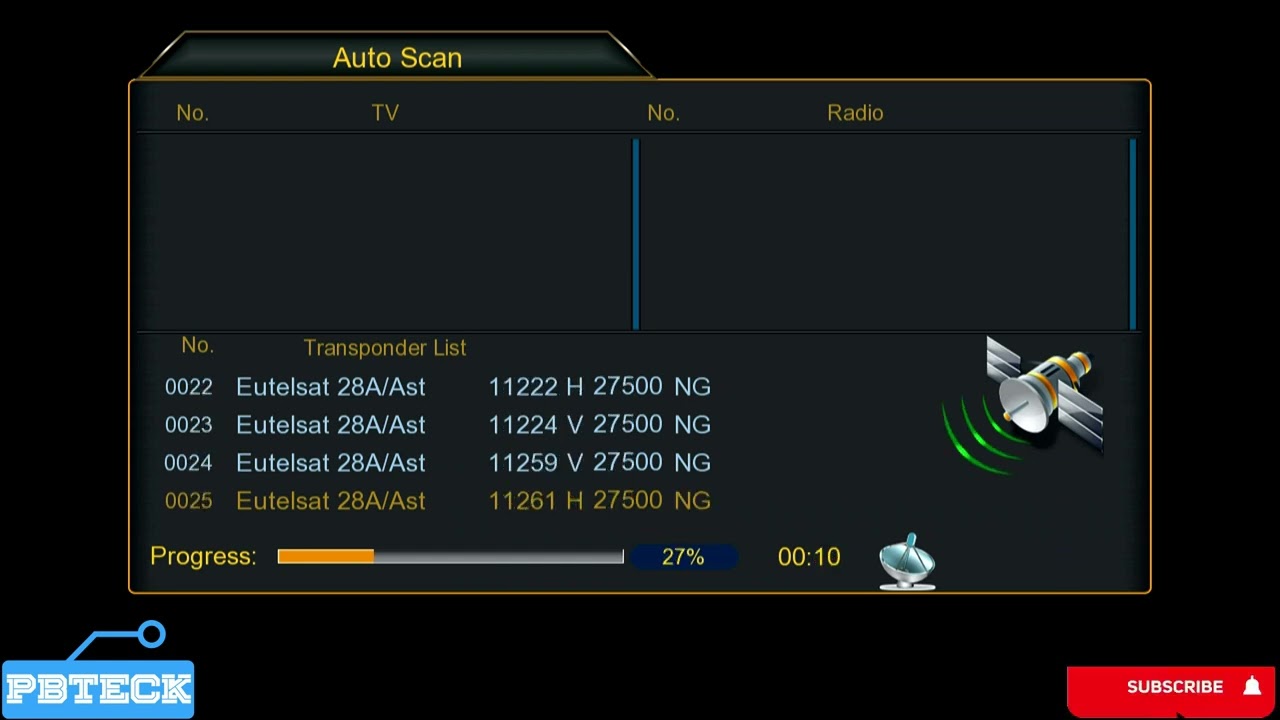 💎 How To Perform Auto Search | Qsat Satellite Decoder | Pbteck