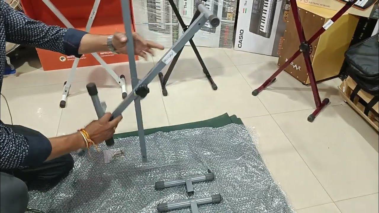 Belear Mini Keyboard Stand For Portable Keyboard Grey Keyboard Stand