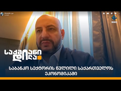 საბანკო სექტორის წვლილი საქართველოს ეკონომიკაში