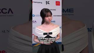 aespa on what surprised them about the K-pop industry 🫶 #aespa #kpop