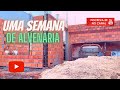 PROJETO 5 parte 11: IMPRESSIONANTE - Uma semana de alvenaria e veja como está a construção da casa!