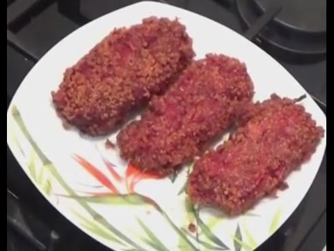 Видео рецепт Свекольные котлеты с мясом