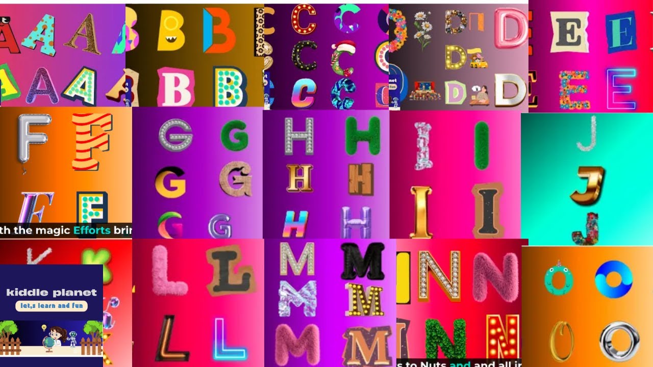 Sing Along A to O Alphabet Song - Fun ABC Learning |Kiddle planet