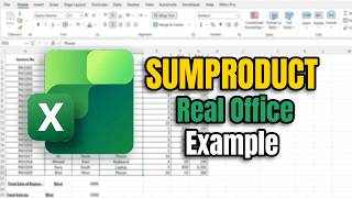 SUMPRODUCT Function in Excel | Real Office Example | Excel Tutorial for Beginners
