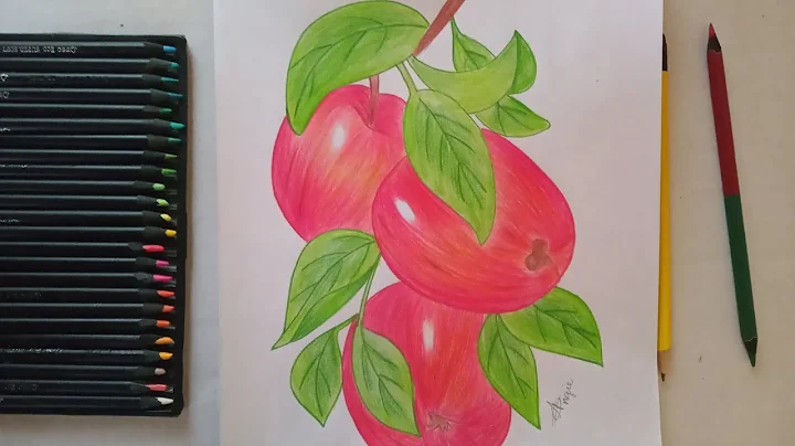 Cmo dibujar manzanas/ How to draw a apple