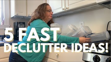 5 Fast Declutter Ideas to Get Motivated!