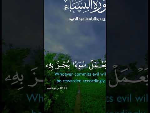 ليس بأمانيكم ولا أماني أهل الكتاب من يعمل سوءا يجز به ولا يجد له من دون الله وليا ولا نصيرا