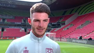 Declan Rice ahead of the Europa Conference League Final