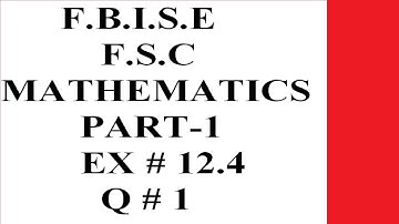 11th Class Maths | Chapter 12 | Exercise 12.4 | Question 1 | Application of Trigonometry