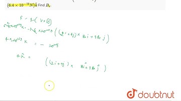 An electron moves through a uniform magnetic fiedl given by `B=B_xhati+(3B_x)hatj`.