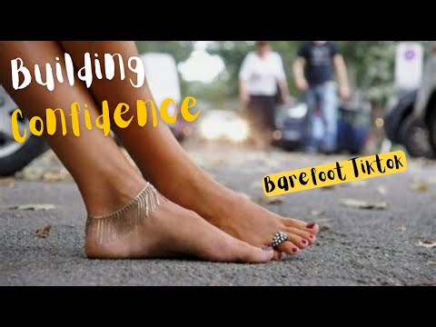 How to build confidence going barefoot | First start private and then go public | Tittok barefoot