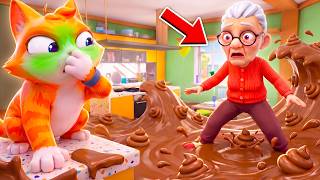 Cat Floods Granny's House With POOP! - I Am Cat