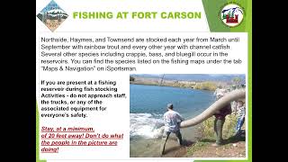 Fort Carson & PCMS Fishing and Camping Safety Brief