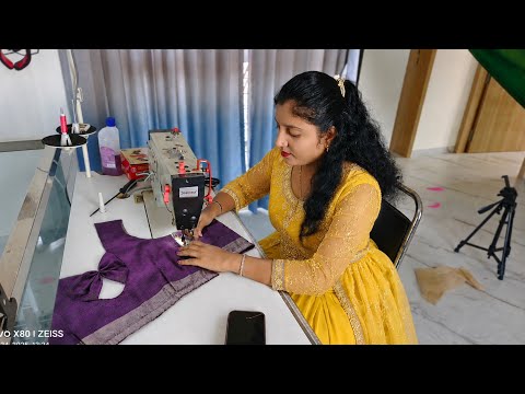 Very beautiful and very easy blouse design cutting and stitching