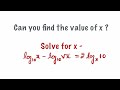Can you find the value of x?