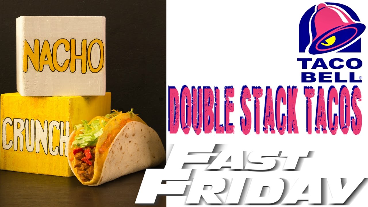 Taco Bell New $1 Double Stacked Taco Nacho Crunch