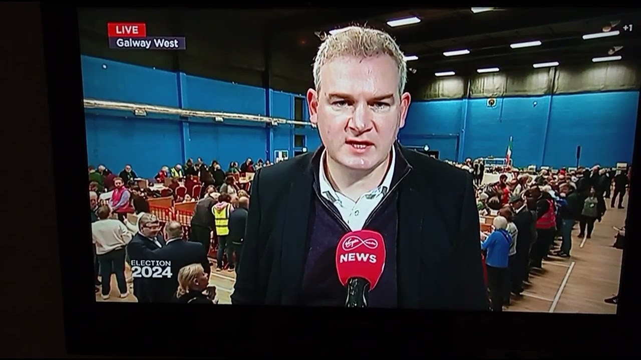 Colette Fitzpatrick reporting on her former TV3 colleague Gràinne Seoige General Election 30Nov2024