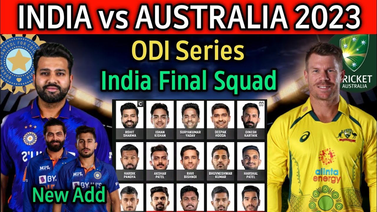 squad for australia tour of india