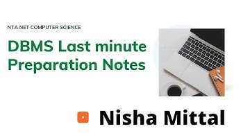 Last minute Preparation Notes DBMS Part 2NTA NET Computer Science