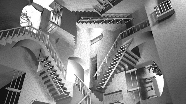 Animation of MC Escher's Relativity