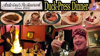 New Orleans French Quarter Restaurant Review: Duck Press Dinner at Antoine’s Restaurant