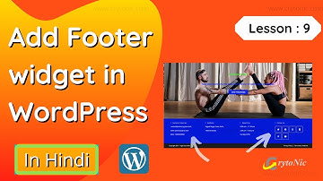 How To Add Footer widget in WordPress