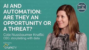 AI AND AUTOMATION: ARE THEY AN OPPORTUNITY OR A THREAT TO HR? Interview with Cole Nussbaumer Knaflic