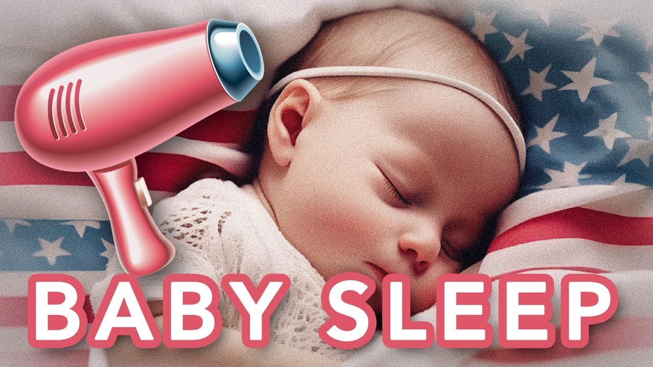 120min Baby Blow Dryer sound 🗽 USA Edition for sleeping babies YouTube