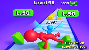 Slice Em Up - All Levels Gameplay Pop Pi (Levels 91-100)