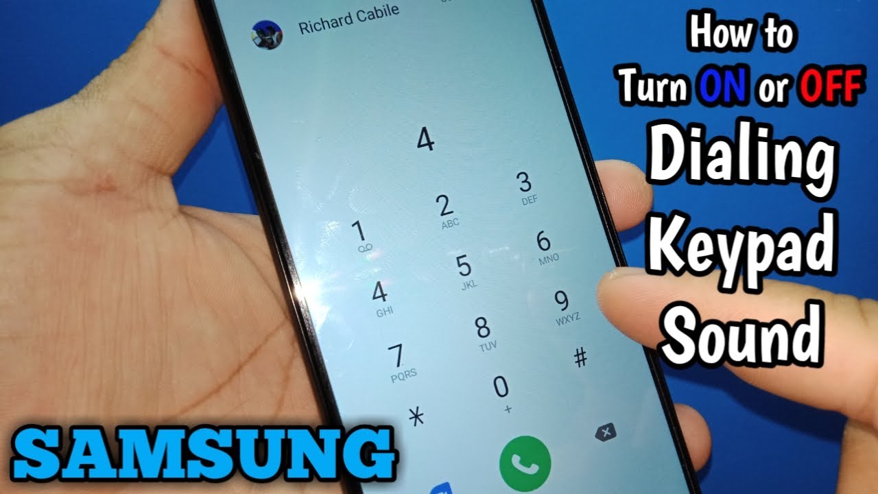 How To Turn ON Or OFF Dialing Keypad Sound On Samsung Galaxy A02 YouTube