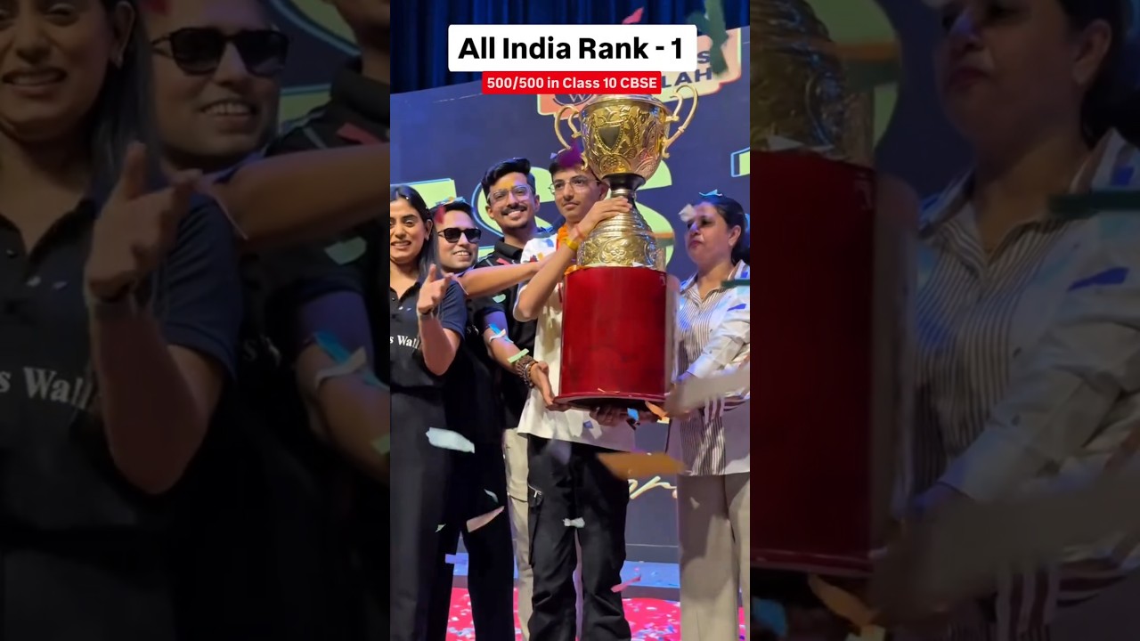 All India Topper - Rank 1 || 500/500 in Class 10 CBSE 🔥