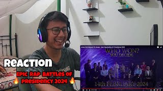 REACTION Anies VS Prabowo VS Ganjar - Epic Rap Battles Of Presidency 2024