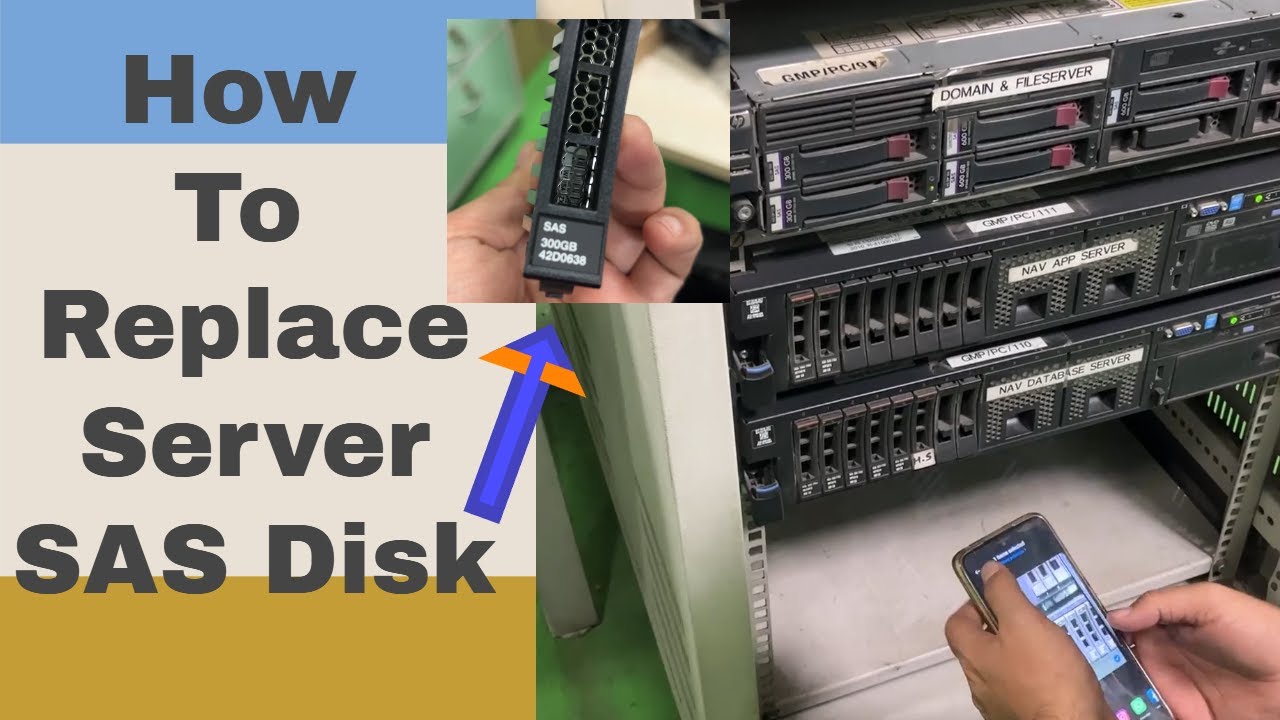 How to replace Server SAS Hdd l HDD corrupted l Hindi