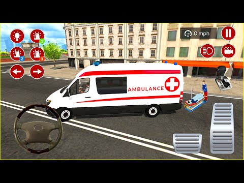 Ambulans Oyunu İzle 3D - American Ambulance Simulator #380 || Ambulans oyunları 4K Android Gameplay
