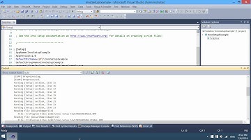 Inno Setup installers in Visual Studio