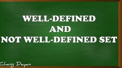 WELL-DEFINED AND NOT WELL-DEFINED SET|INTRODUCTION TO SET|MATH TAGALOG TUTORIAL