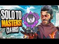 Solo to masters in 24 hours mirage only apex legends speed run 