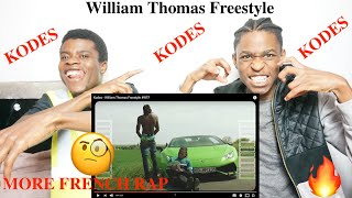 Reacting To French Rap - Kodes - William Thomas Freestyle - REACTION