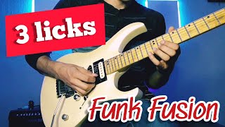 Video thumbnail of "3 Licks Funk fusion | (Dm)"