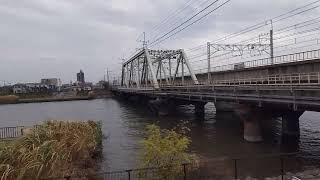 E653系K70編成 国鉄色(E653系車両で行く新金線をめぐる茨城の旅)　JR東日本総武本線中川放水路橋梁。(動画の再生ボタン押すタイミングが遅くなりました。)