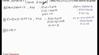Piecewise Functions - Example 2