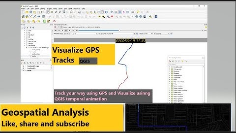 How to Visualize GPS tarck using QGIS create an animated GIF showing the trip