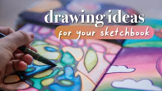 Easy \& Beginner Friendly Sketchbook Ideas \/\/ ft. Karin Markers