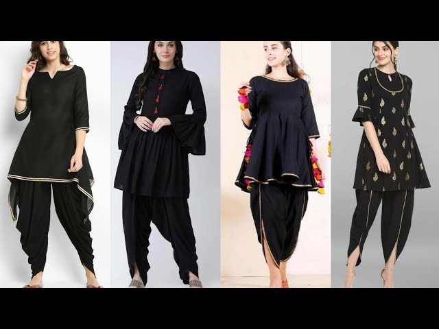 Elegant Black Colour Rayon Printed Kurta Dhoti Set For Women at Rs 819 |  Ayyanthole | Wayanad| ID: 26155463930