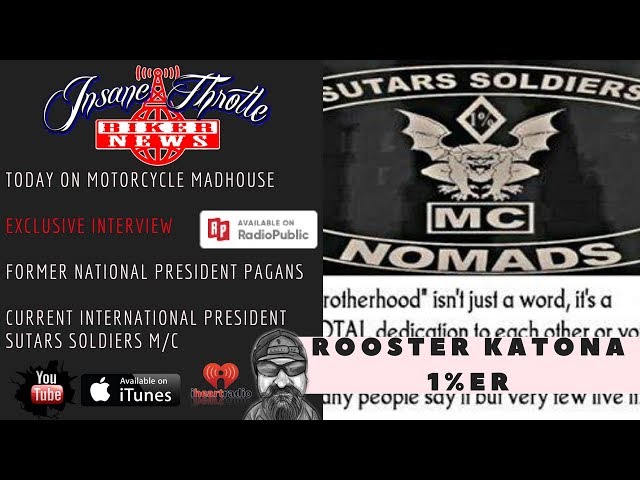 Rooster Katona Former National President of Pagans MC  Current Intl Prez of Sutars Soldiers M/C class=