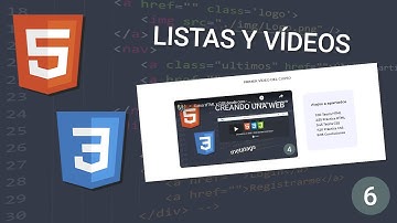 🎓 Curso HTML y CSS desde cero - Listas y vídeos- 6 👩🏼‍💻 👨🏼‍💻