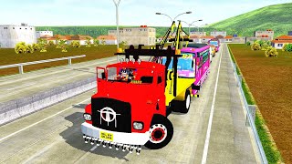 TATA RECOVERY TRUCK DRIVING  | BUS SIMULATOR INDONESIA | BUSSID NEW MOD screenshot 4