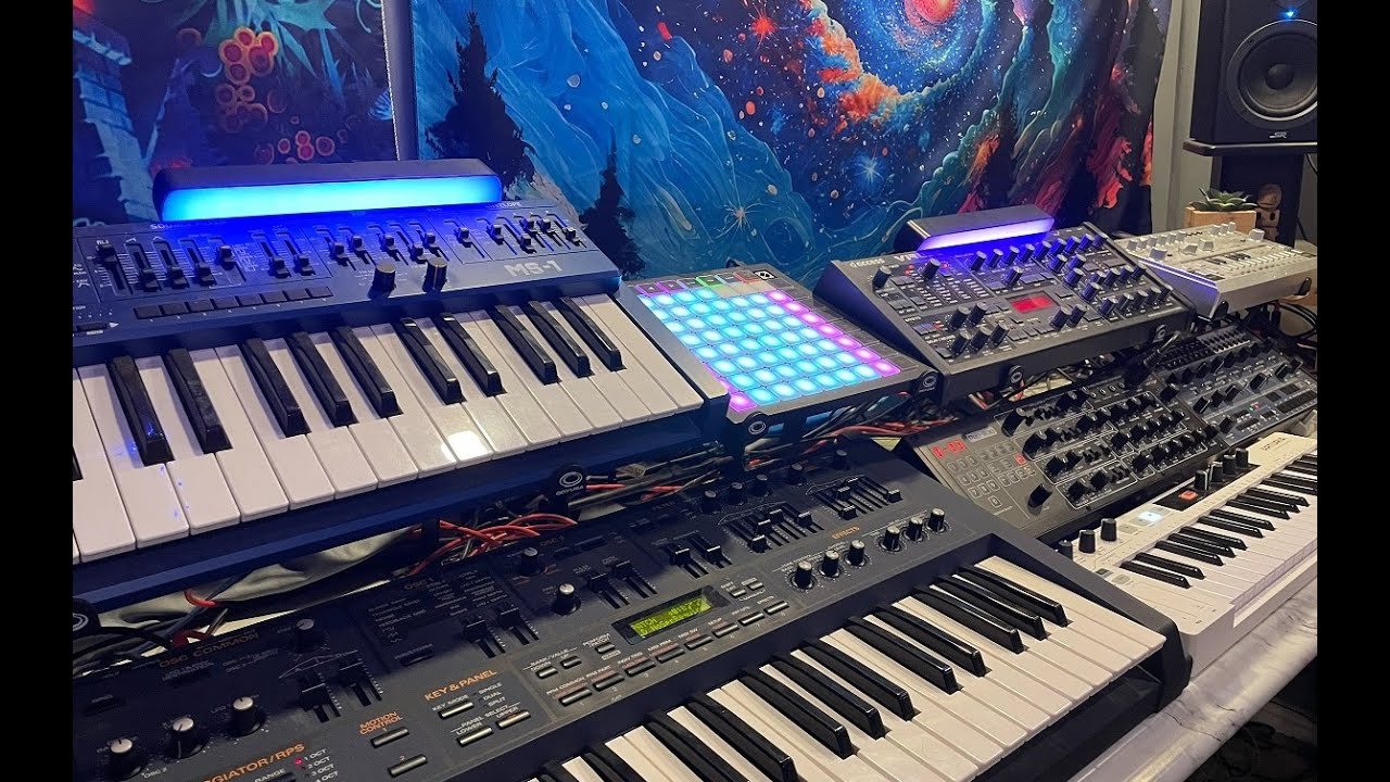 Roland JP-8000 / Access Virus C / Behringer TB-3 - Live Studio Trance / Melodic Goa Synth Jam