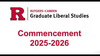Graduation Ceremony Video 5 21 26