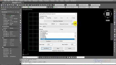 Distribute lighting fixtures refer to distance (LXD) Lisp